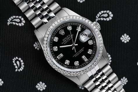 rolex datejust quadrante nero lunette senza datario|rolex datejust marca.